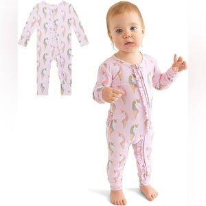 Posh Peanut Ruffled Zippered One Piece Unicorn Icecream